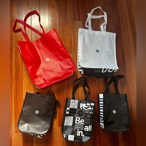 Lululemon Reusable Shopping bag bundle 2 large 4 small
